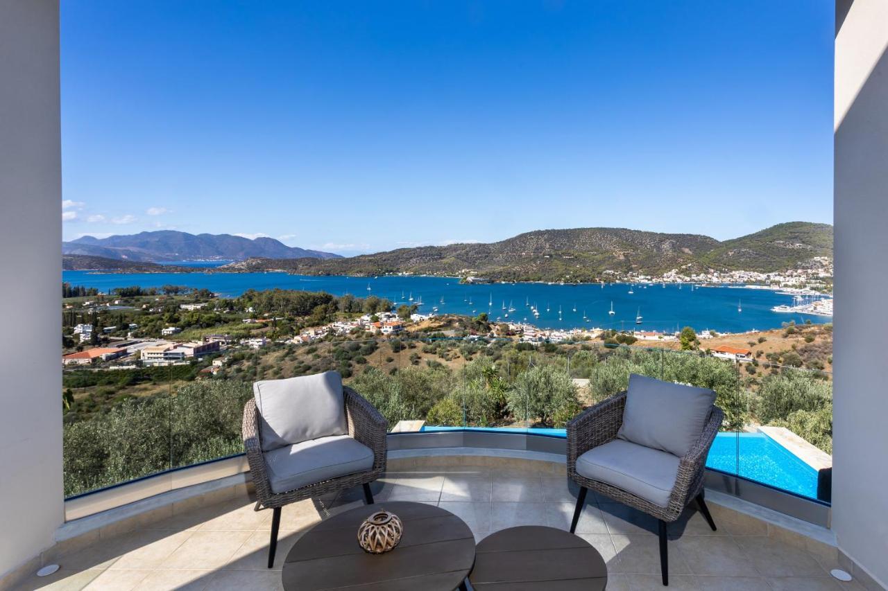 Saronic Topview Villa Галатас Экстерьер фото